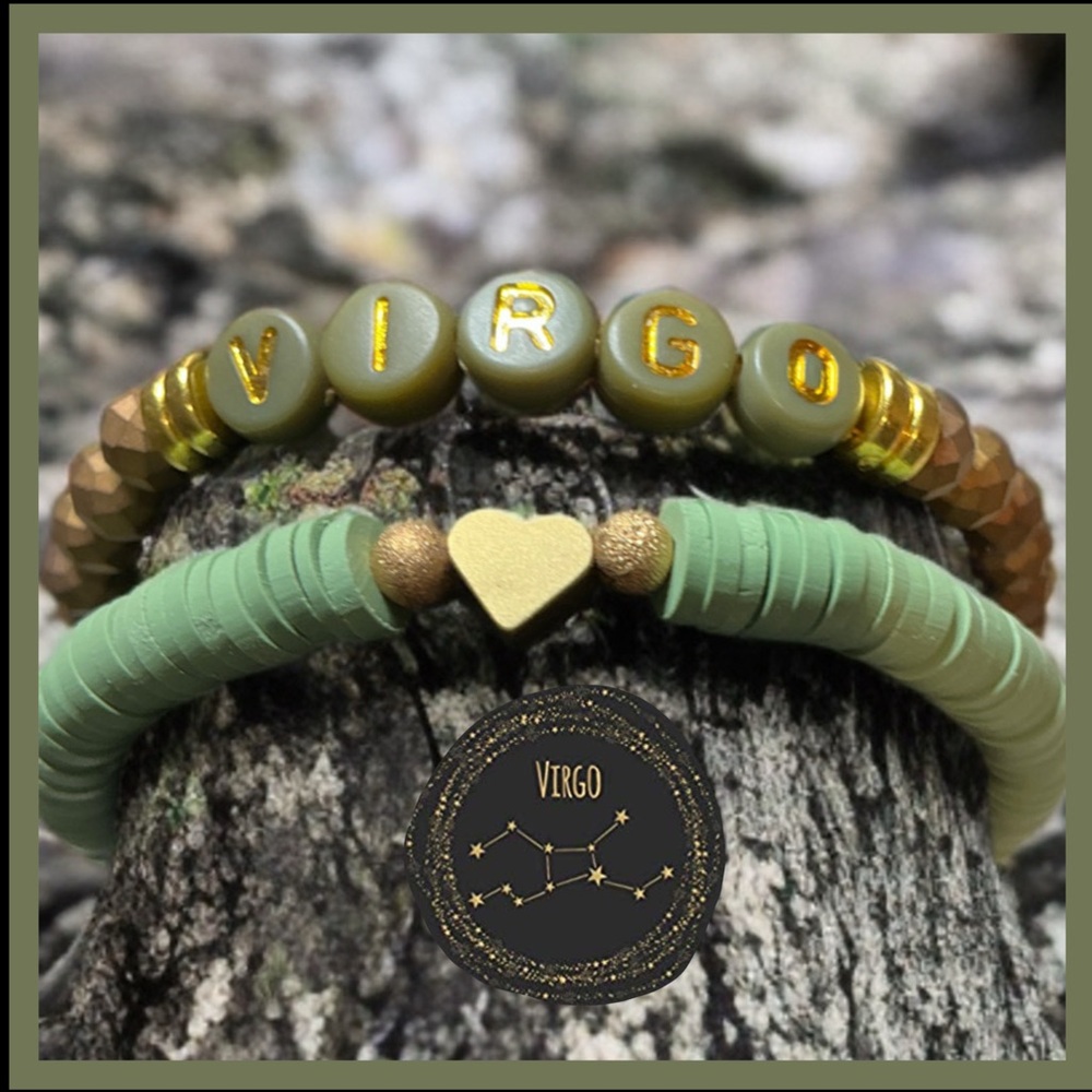 Zodiac VIRGO bracelet set ( New Handmade )